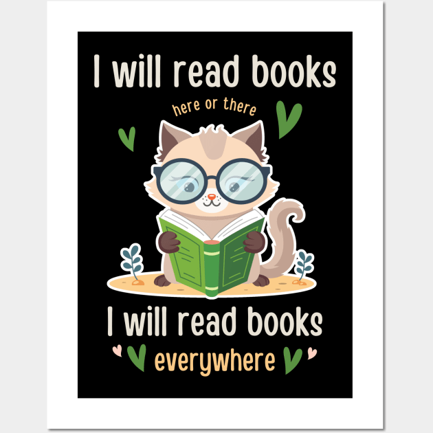 I Will Read Books  Bookish Bookworm  Readers Funny Book Lovers Wall Art by Emouran